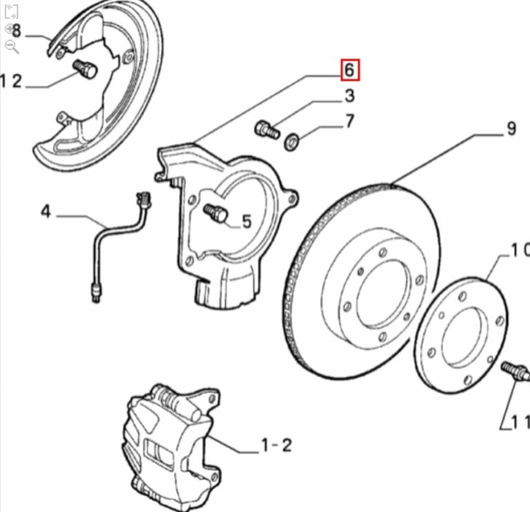 Alfa Romeo GTV/Spider Left Hand Front Brake Disc Backing Plate ...