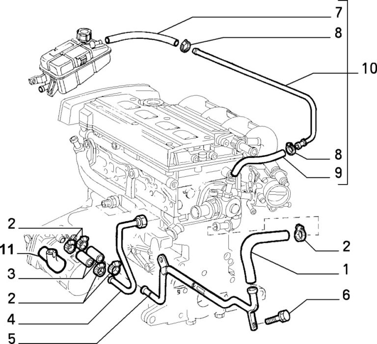 Alfa Romeo GTV / Spider Twinspark Thermostat Pipe and Hoses | Totally Alfa