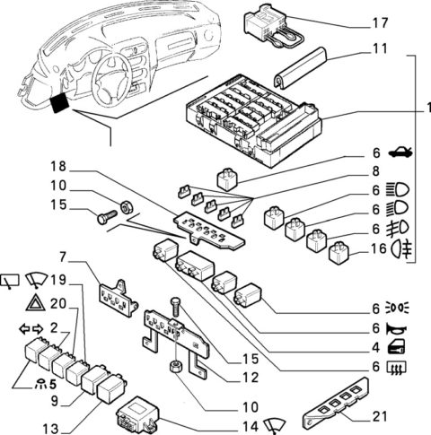 Alfa Romeo GTV/Spider 7 Pin Indicator/Flasher Unit/Relay | Totally Alfa