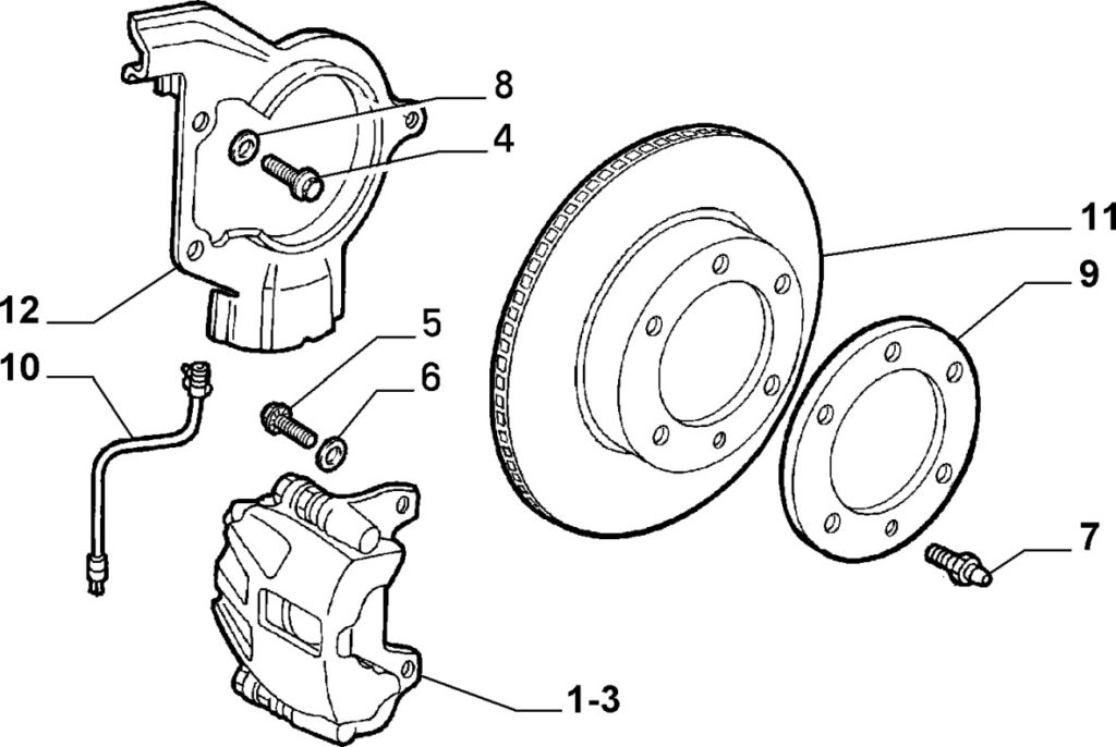 Alfa Romeo GTV/Spider Brake Pad Wear Cable | Totally Alfa