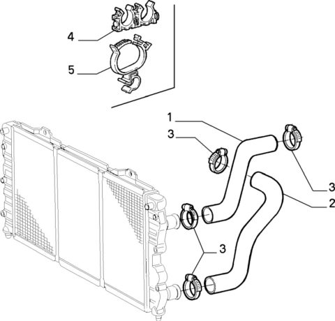 Alfa Romeo GTV/Spider V6 24v Upper Coolant Hose | Totally Alfa