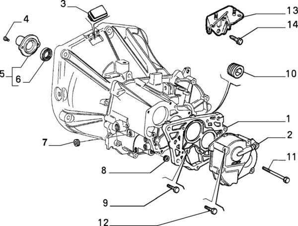 Alfa Romeo GTV/Spider Twinspark/JTS Gearbox End Cover - Image 2