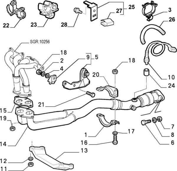 Alfa Romeo GTV/Spider Twinspark Exhaust Guard - Image 2